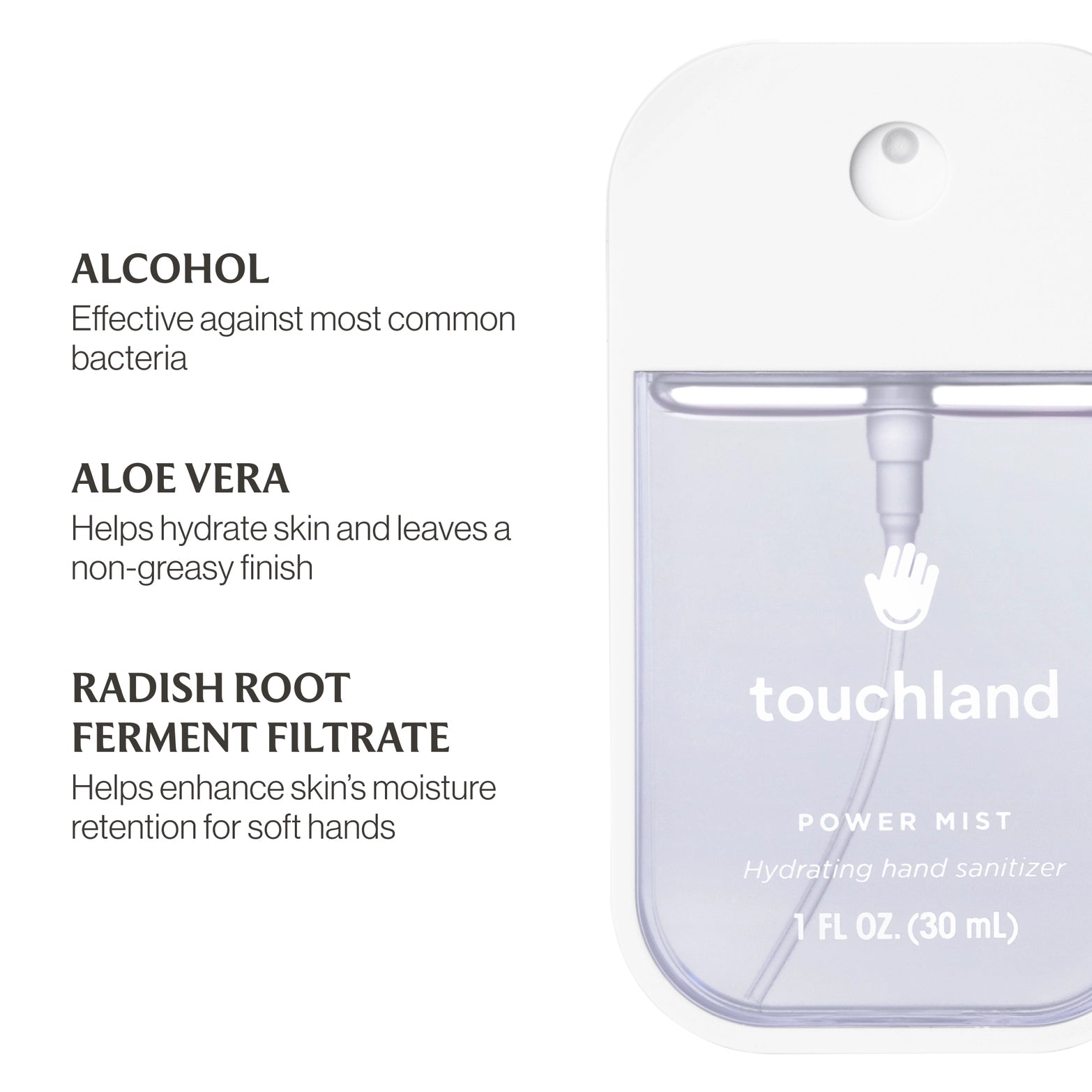 Unscented Power Mist Hydrating Hand Sanitizer