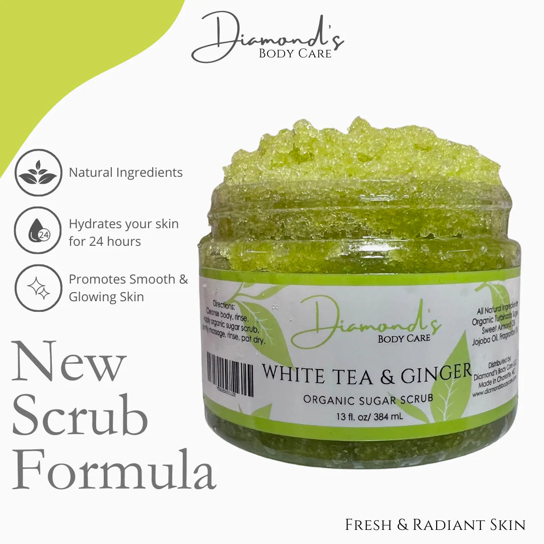 Organic Sugar Scrub White Tea & Ginger